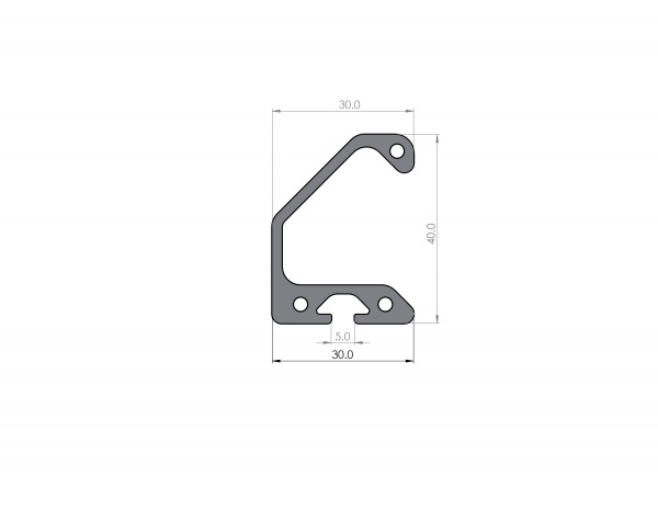Grip strip profile groove 5 I-type